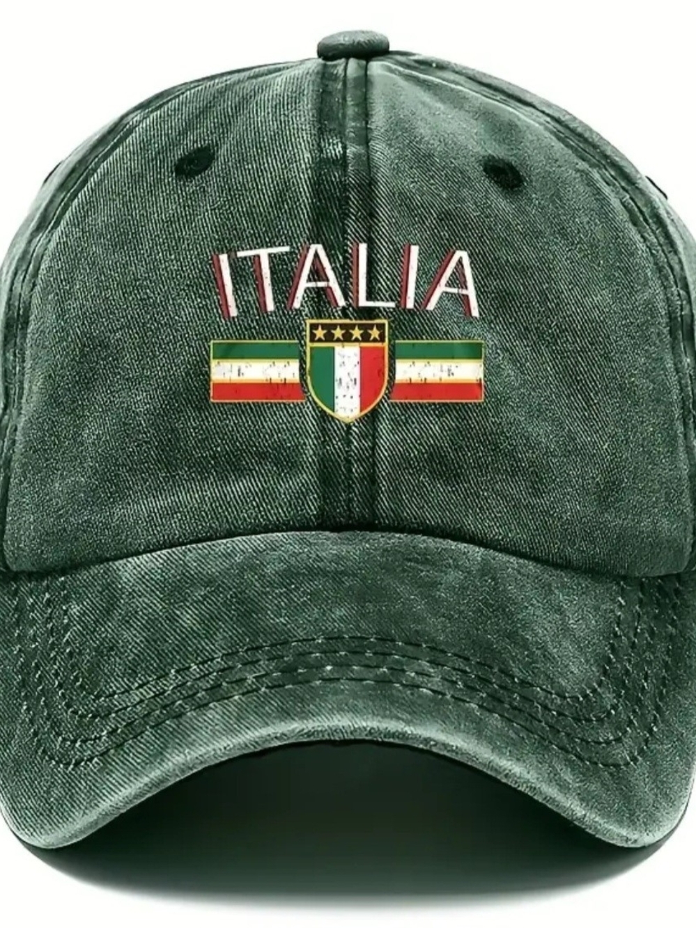 Italia Green Baseball Cap